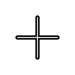 Obraz premium Plus Icon vector illustration. Add plus sign and symbol
