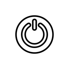 Power icon vector illustration. Power Switch sign and symbol. Electric power