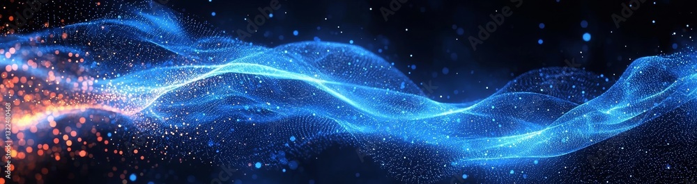 Poster stock imagery of big data technology in 3d rendering