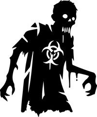 vector sketch silhouette illustration icon logo symbol mascot zombie hunter human
