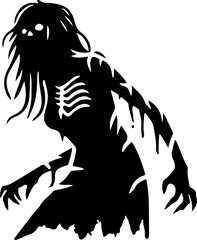 vector sketch silhouette illustration icon logo symbol mascot zombie hunter human 