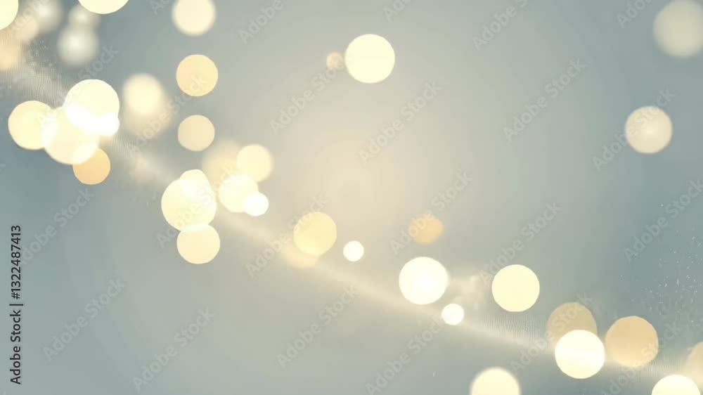 Poster soft white and gold bokeh light background with elegant abstract glow for festive and luxury design 