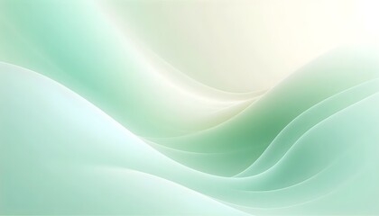 Airy and fresh pastel green gradient background with soft and calming tones