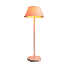 Pink Modern Floor Lamp for Interior Lighting.