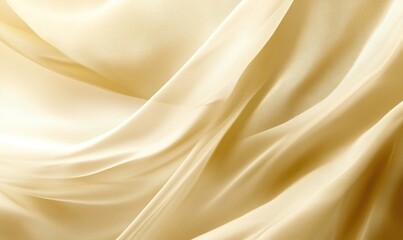 Fototapeta premium A piece of fabric with a gold color and a very smooth texture