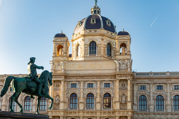 Facade of the Naturhistorisches museum of Wien