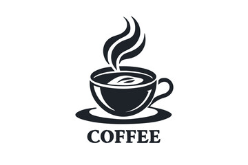 Obraz premium A cup of hot coffee or caffeine drink flat Vector