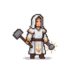 Pixel art cleric