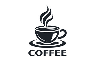Coffee cup silhouette Icon illustration