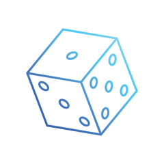 Dice  vector icon
