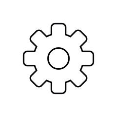 Settings Gear vector icon