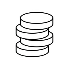 Coins  vector icon