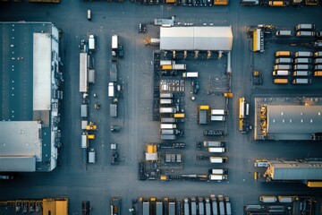 Aerial View of Large Automotive Manufacturing Plant