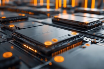 High-Tech Battery Production in Clean Manufacturing Facility