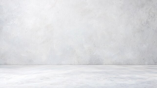 A simple concrete wall and floor make a neutral background
