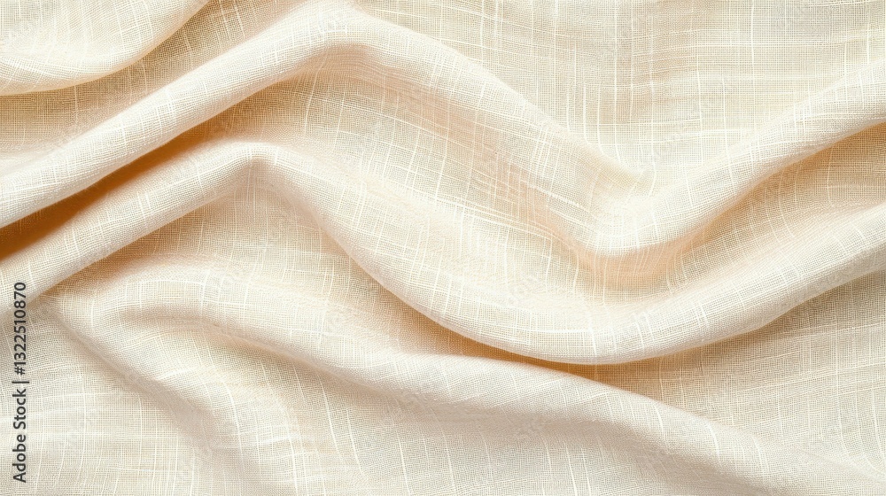 Aufkleber discover the elegant charm of crumpled linen fabric, perfect for adding depth to any design project 