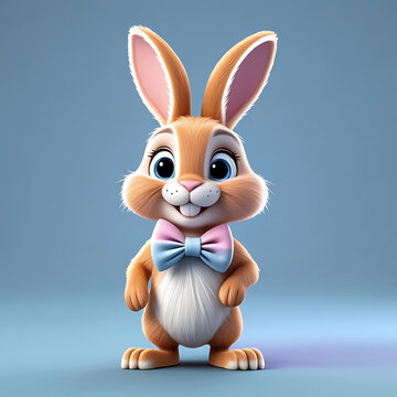 Hase mit Fliege