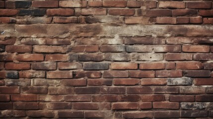 Obraz premium Rough Old Brick Wall Background with Grunge Texture and Brickwork Pattern Perfect for Various Creative Projects