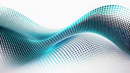 Abstract Halftone Dot Wave Pattern Background - Long Exposure Photography