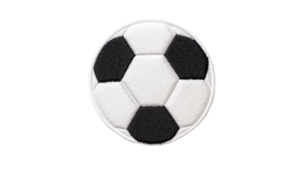 Classic black and white soccer ball
