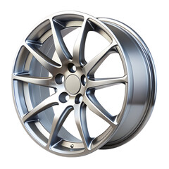car wheel on white background