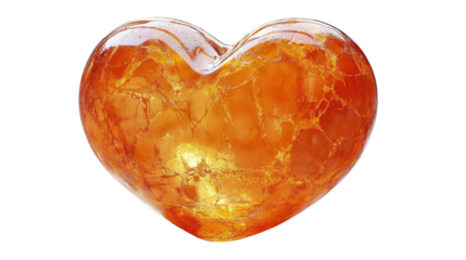 Golden Heart: A close-up shot of a shimmering golden heart, its surface intricately textured, radiates warmth, love, and enduring affection. 