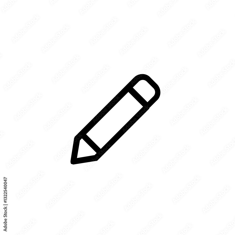 Poster a simple pencil sketch representing creativity and artistic expression with clean lines and minimali