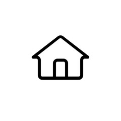 Obraz premium A Simple Line Art Home Icon Representing Comfort, Security, And Belonging, Featuring Clean Lines And A Minimalist Design