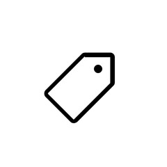 A Simple, Clean Tag Design Conveying Minimalist Elegance And Effortless Branding With Bold Black Lines On A Bright White Background
