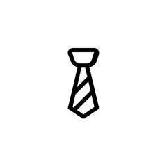 A Classic Striped Tie Symbolizing Professionalism And Style, A Simple Bold Line Art Design With Clean Minimalist Aesthetic