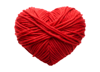 heart of red wool