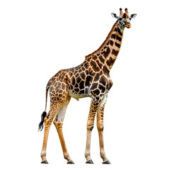 Obraz premium giraffe isolated on white