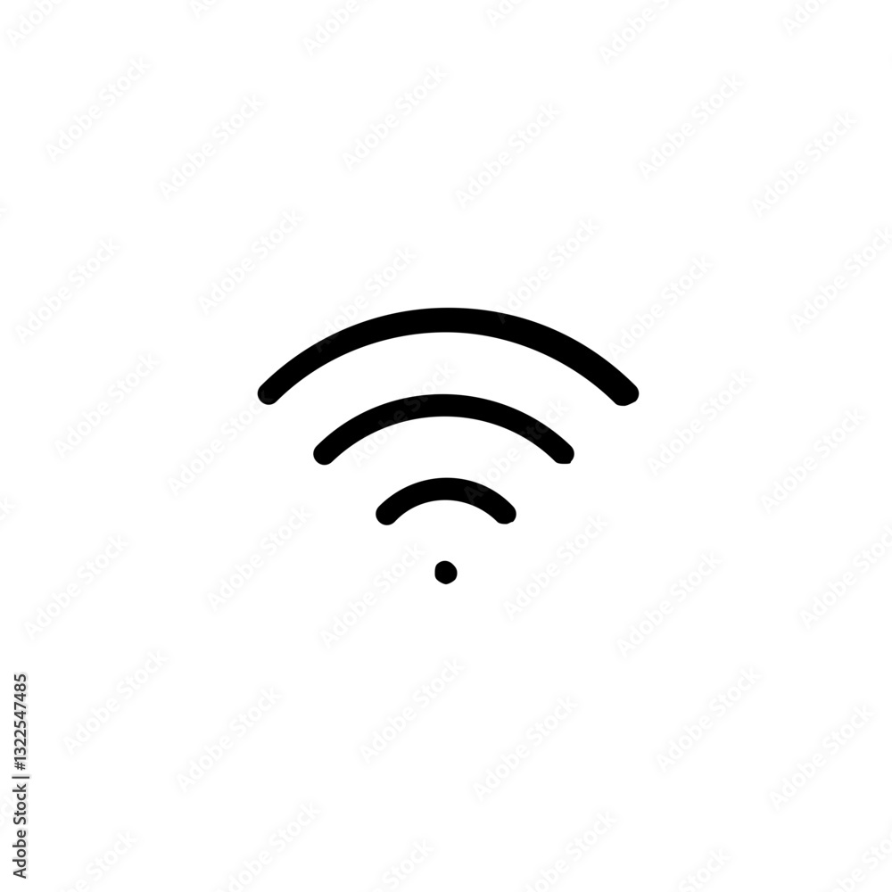 Poster connecting the world a simple wifi signal symbolizing global communication and boundless connectivit