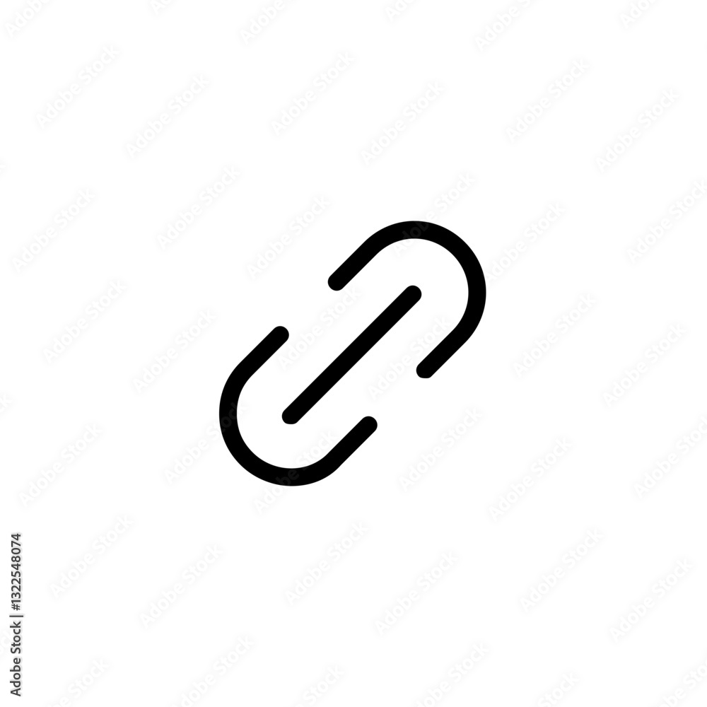 Poster a simple yet powerful symbol of connection and unity, depicted in bold black lines against a clean w