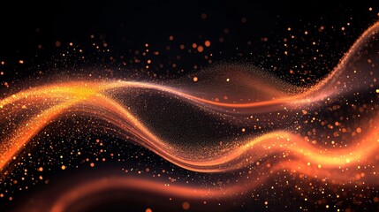 Vibrant Abstract Background with Colorful Bokeh Lights and Clean Lines