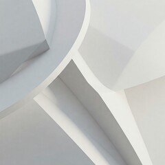 Minimalist Abstract Art: White Tones and Abstract Design Patterns