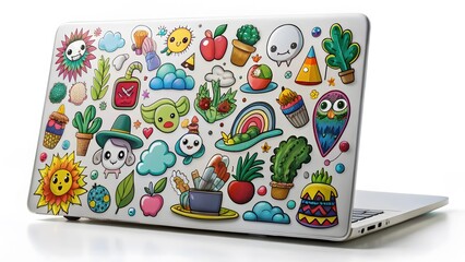Laptop Skin with Doodle Design