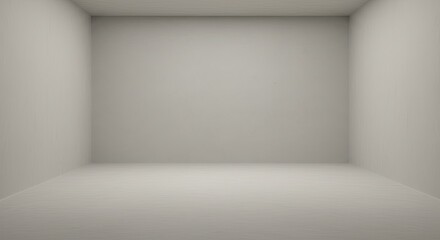 Fototapeta premium Minimalist empty room with textured walls perfect for interior design mockups