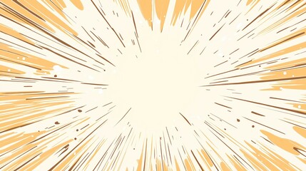 Illustration depicting a burst of energy with radial lines expanding outwards