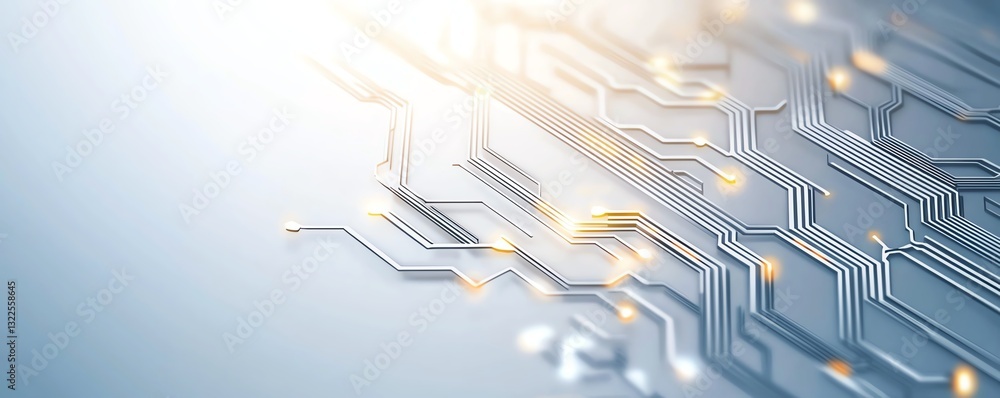Aufkleber this high-resolution image features intricate patterns of a circuit board, showcasing the advanced t