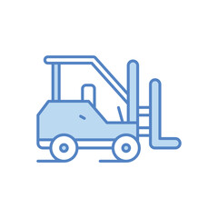 Forklift  Vector icon