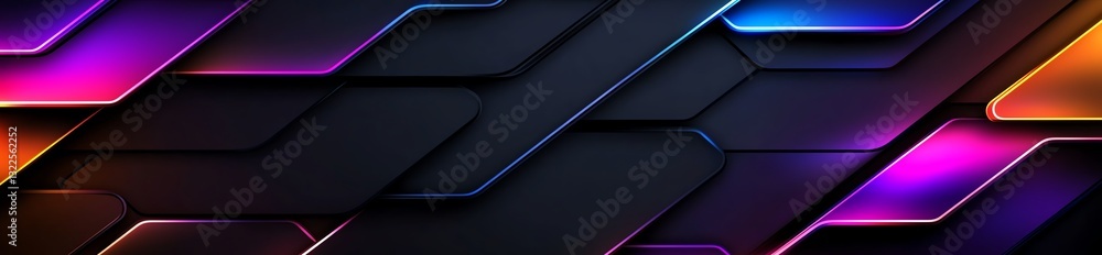 Aufkleber a vibrant and dynamic background featuring abstract geometric shapes and colorful gradients, perfect