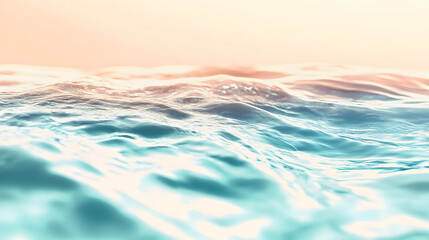 Ocean waves background with crystal-clear water reflections and soft sandy textures