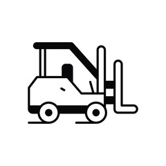 Forklift  Vector icon