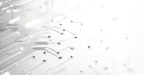An abstract close-up of a circuit board with intricate patterns, showcasing the connection between technology and innovation. A modern design perfect for tech-related themes.
