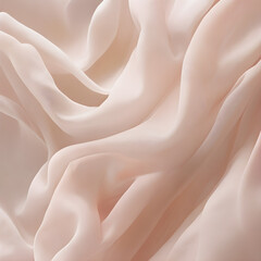 Fototapeta premium Close-Up Of Pale Peach Fabric Highlighting Texture And Depth One