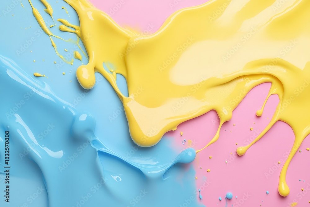 Leinwandbilder colorful splashes create a playful background with cheerful vibes perfect for creative designs and f