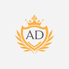 AD luxury logo design