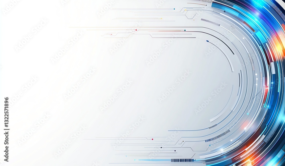 Poster a modern abstract background featuring dynamic lines and vibrant colors, ideal for tech-related desi
