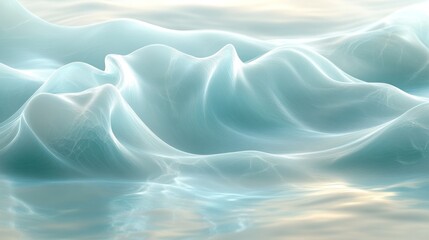 Obraz premium Abstract light blue wavy texture background.